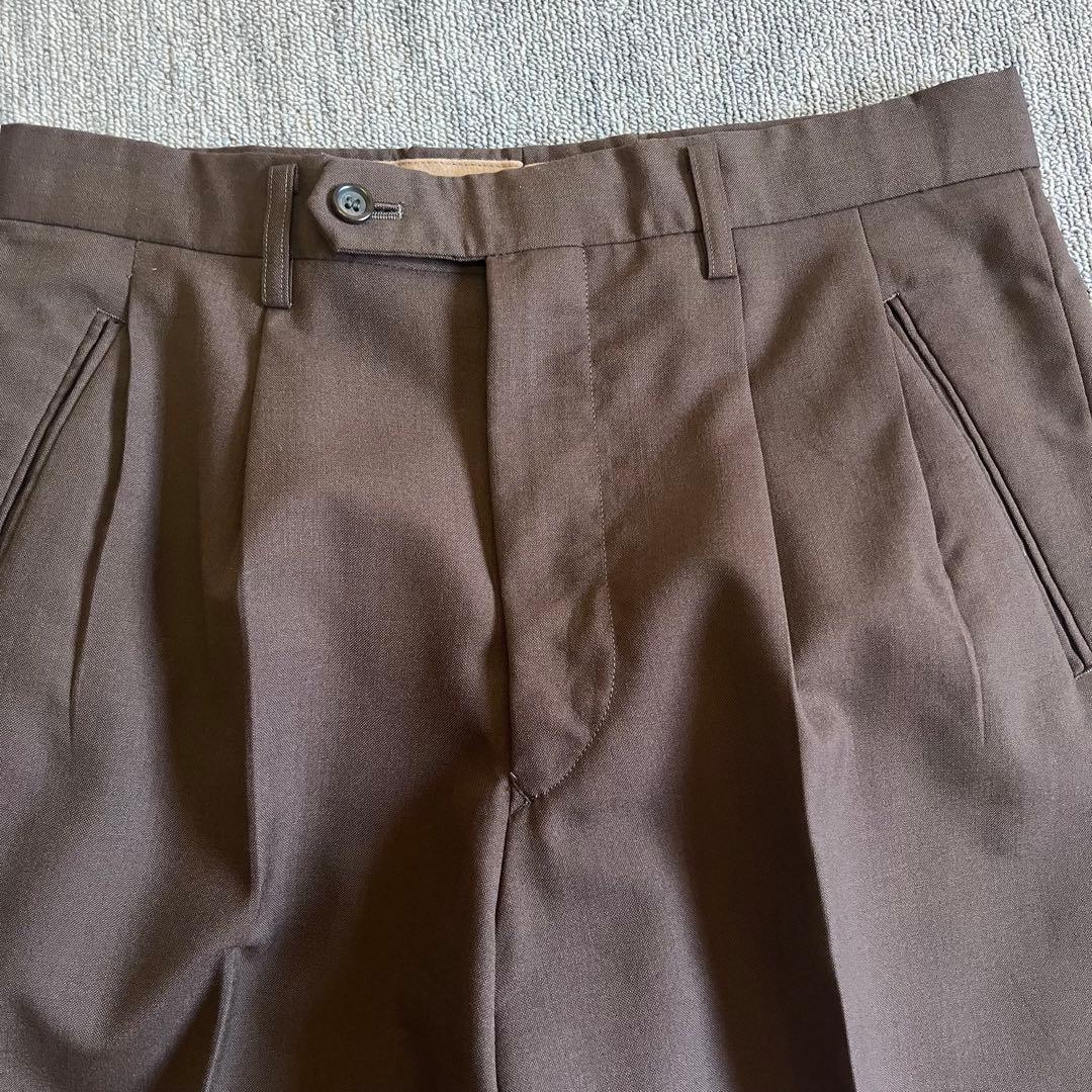 ◆美品◆COMME CA DE MODE MENスーツ　背抜き　ウール　ブラウン