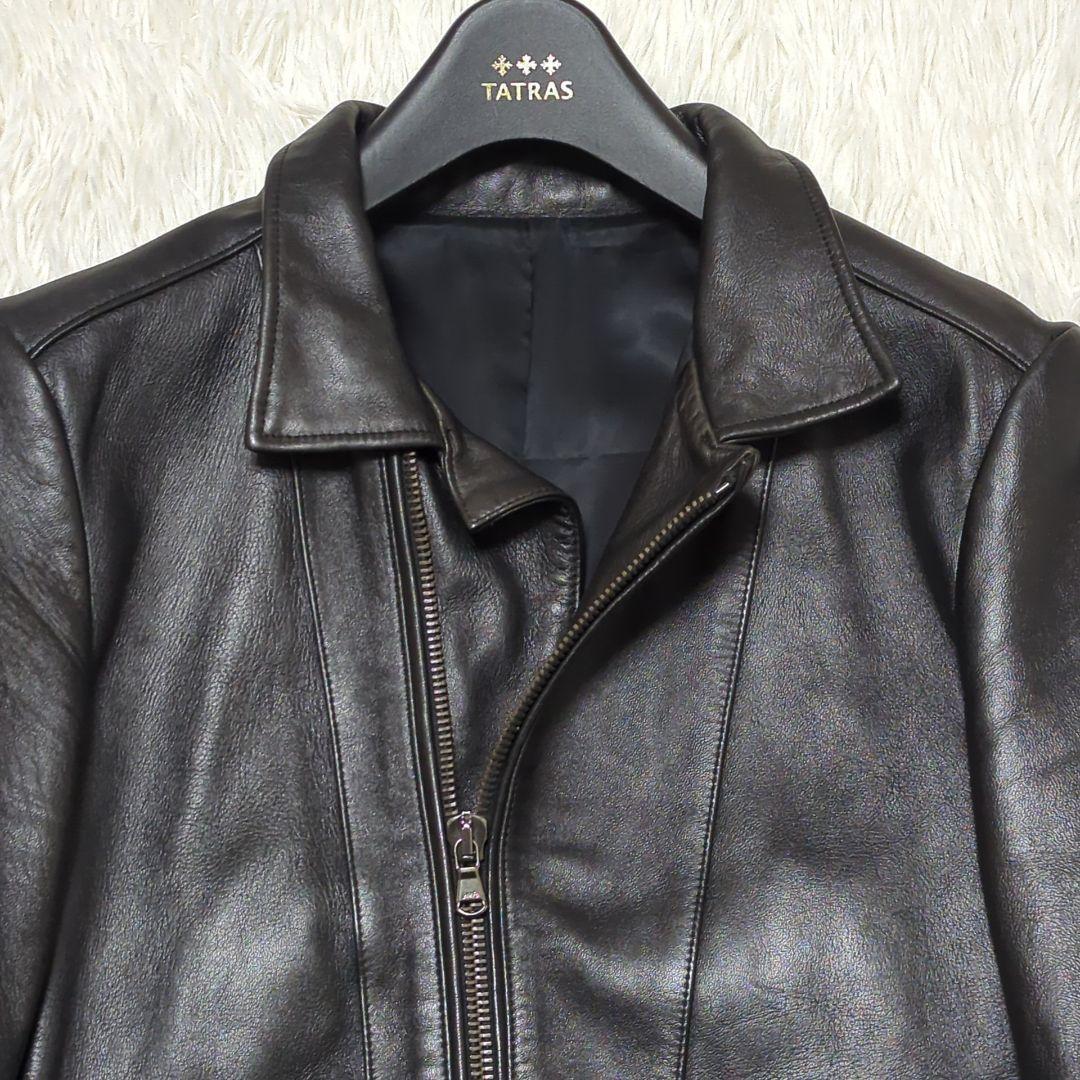 美品✨5351プールオム セミダブルライダースジャケット ラムレザー 黒 M相当