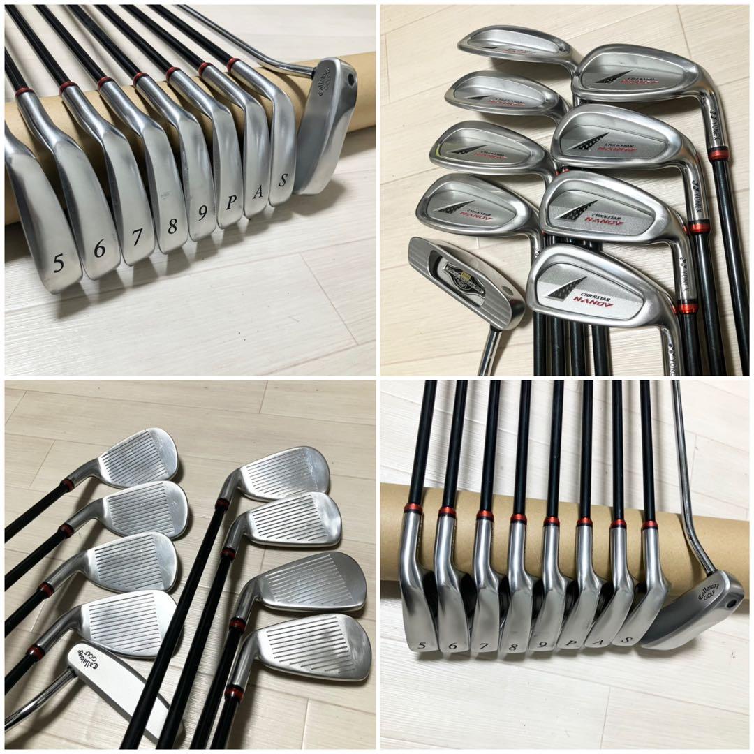 メンズゴルフフルセットcallaway キャロウェイ他クラブ計12本バック付