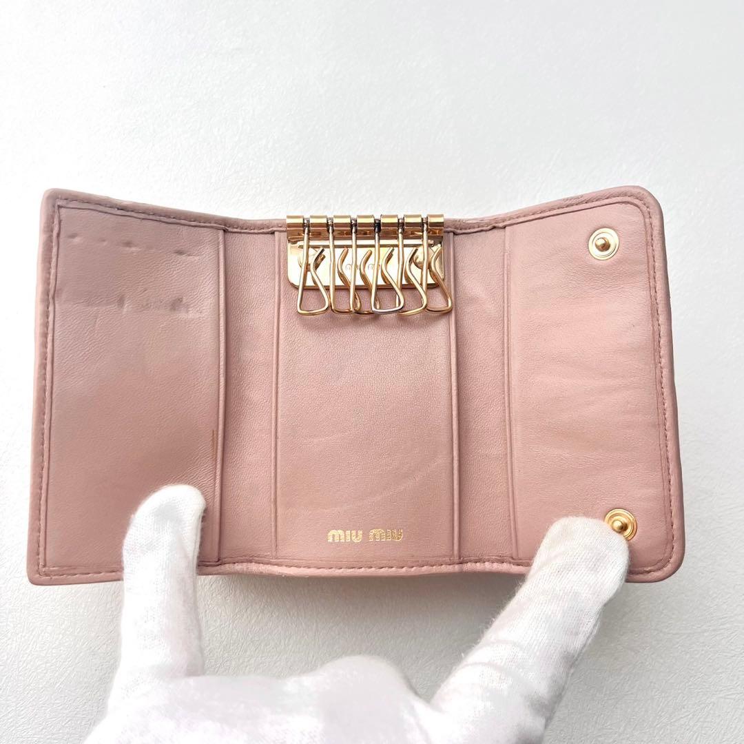 miu miu ミュウミュウ マテラッセ 6連 キーケース　0222-①