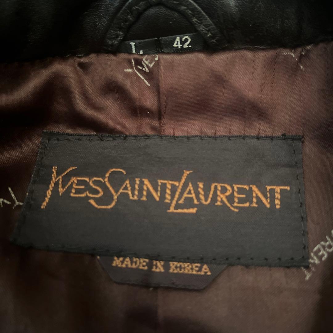 ジャケット・アウター 80s YVES SAINT LAURENT Leather Tailored
