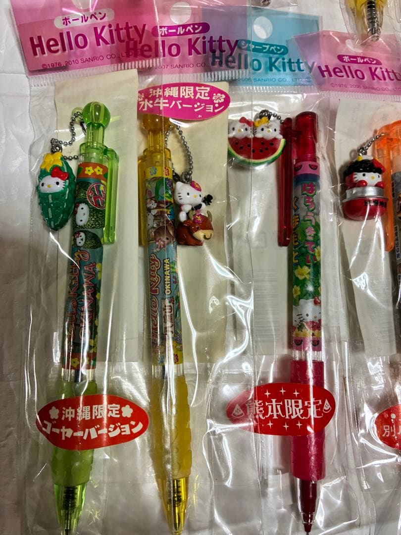 く*う様 ご当地キティ　ボールペン　シャープペンシル　26本　レトロ