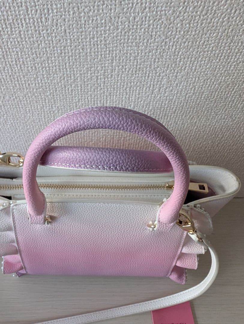 【美品】Samantha Vega キルティング パール ビジューフラッター 小