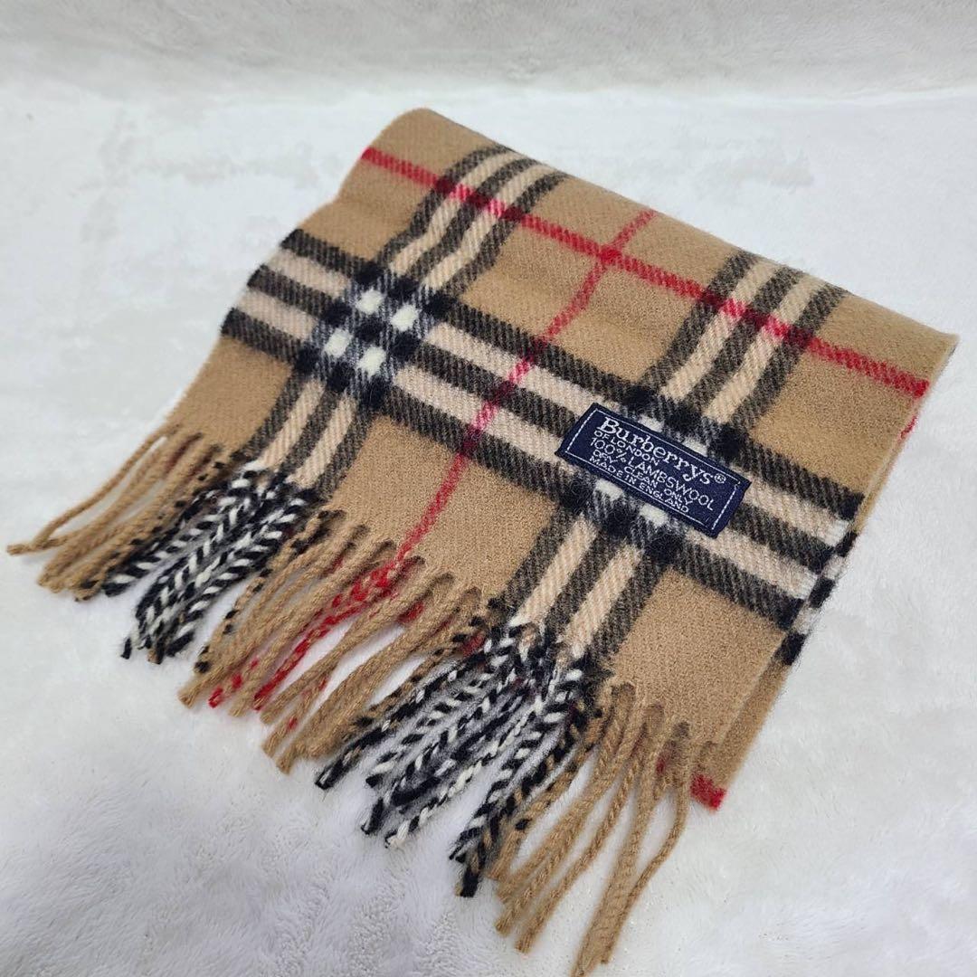 未使用級BURBERRY LONDONバーバリーキッズ　マフラー、帽子、手袋 ⓵