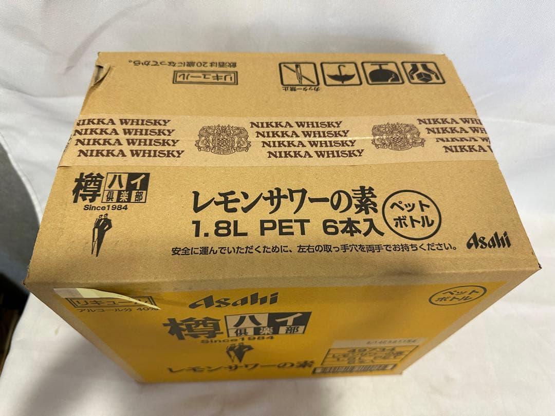 2) 格安！アサヒ「樽ハイ倶楽部レモンサワ一の素 1800ml」の6本セット