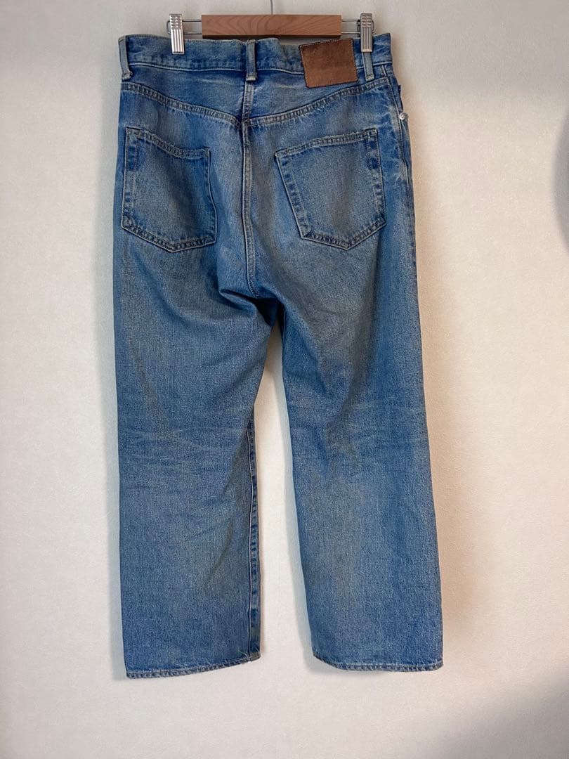 Ronherman denim ストーンウォッシュ ストレートデニム