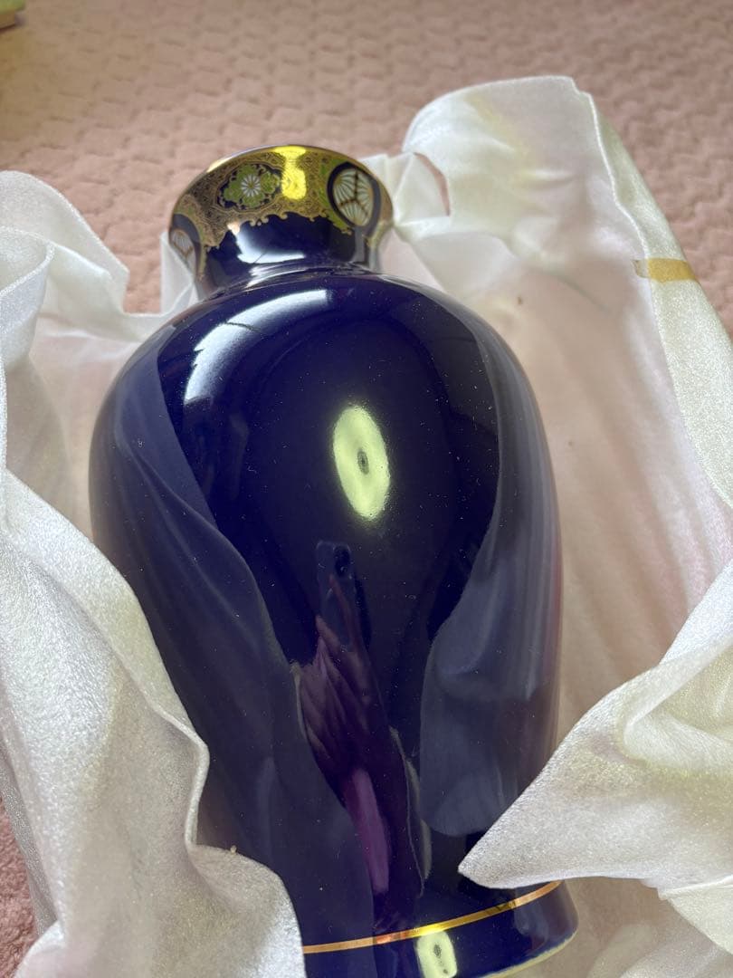 YAMAJI 花瓶 正峰窯 陶器　青