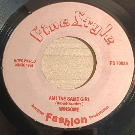 名盤☆レゲエ　７インチ　WINSOME/AM I THE SAME GIRL