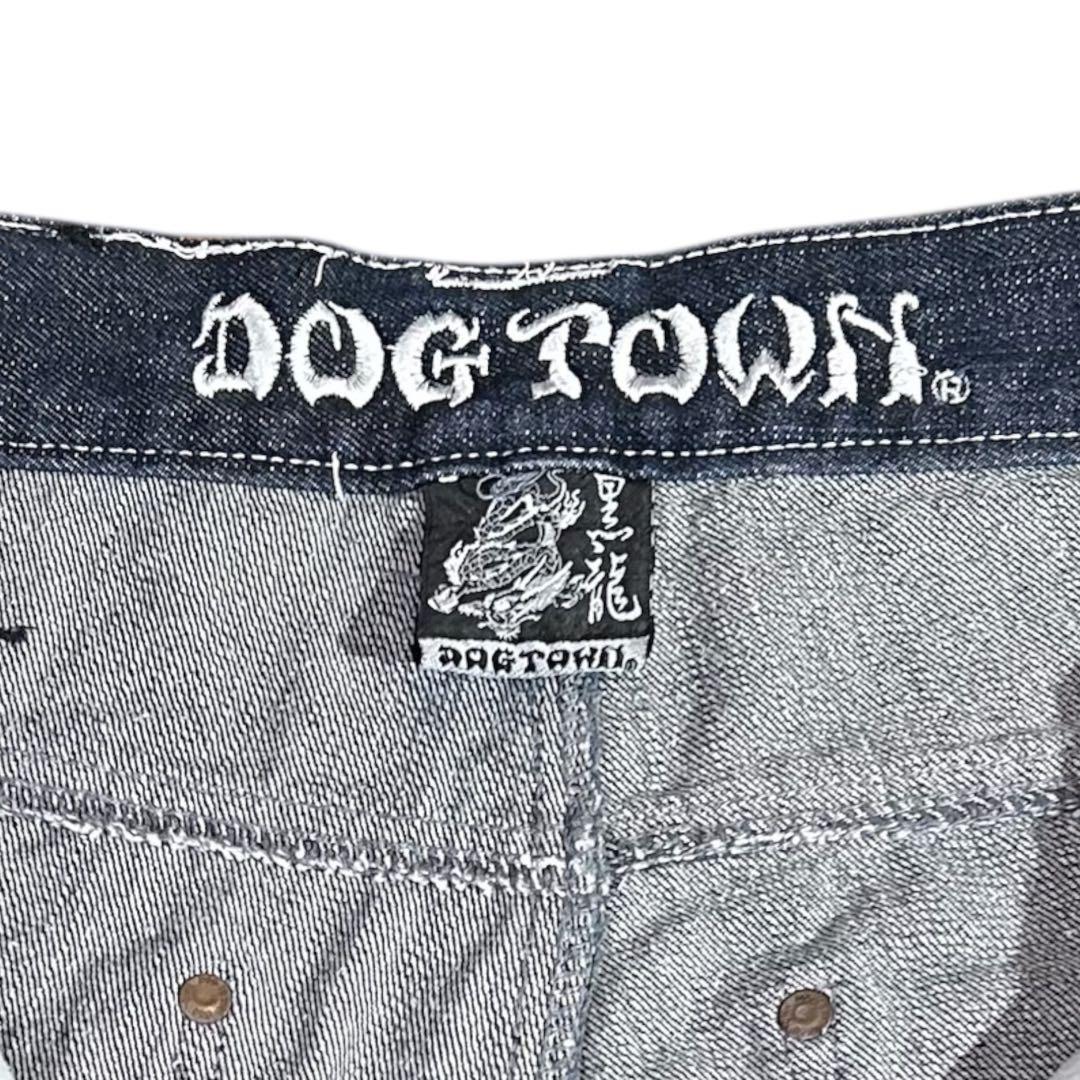 DOG TOWN 黒龍 和柄 刺繍 バギーパンツ Y2K ドッグタウン a