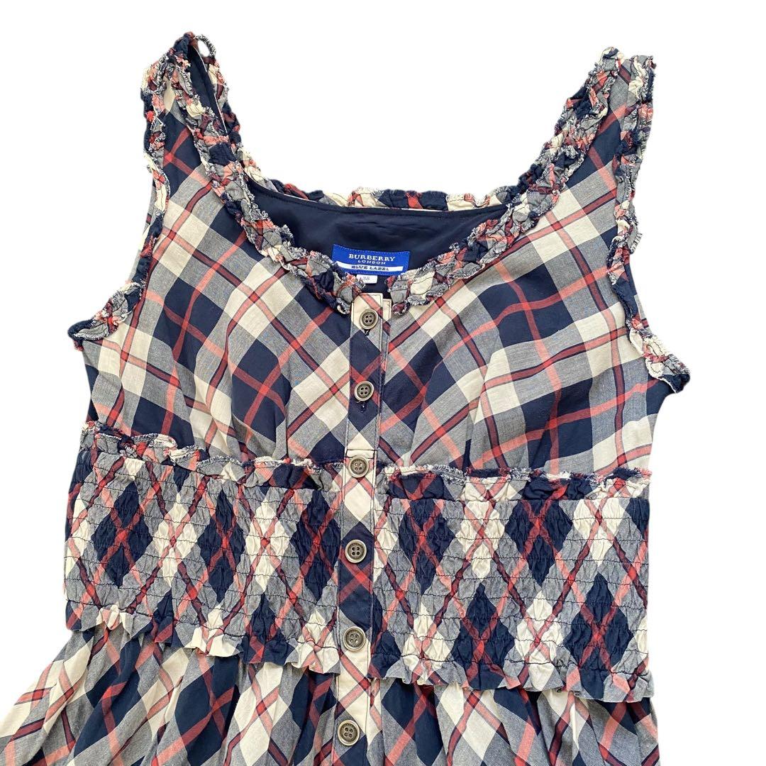美品　BURBERRY BLUE LABEL 38 ワンピース　チェック