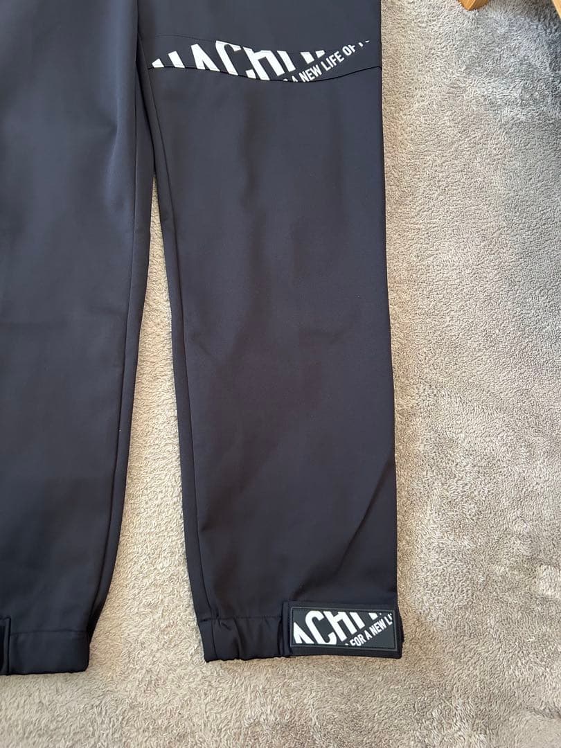 2XL 8YARDS ハチヤーズ アンクルストラップ ジョガーパンツ ブラック