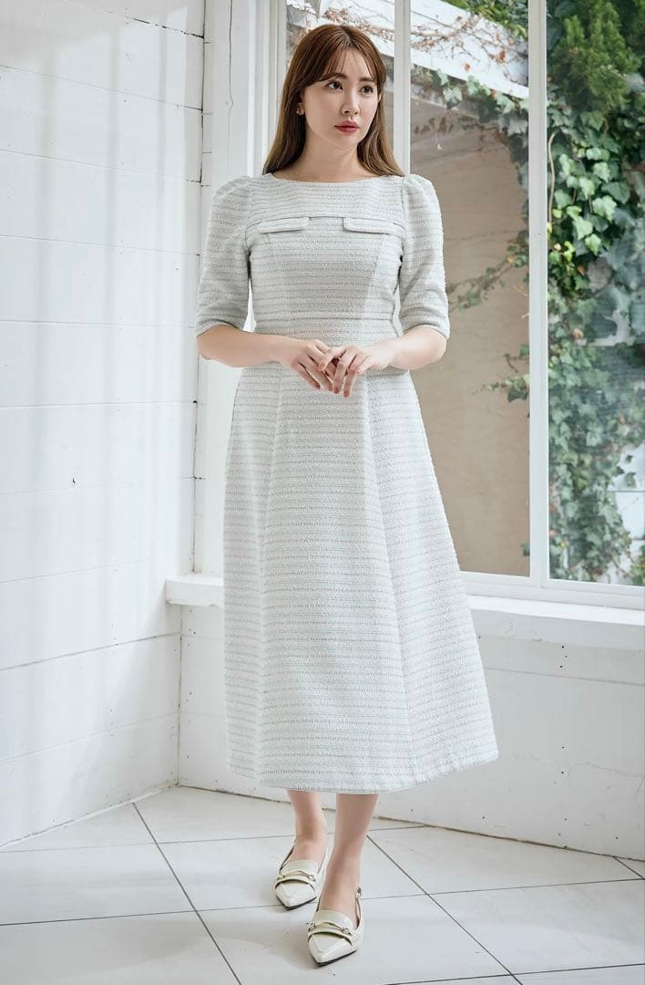 ハーリップトゥ Charlotte Tweed Dress