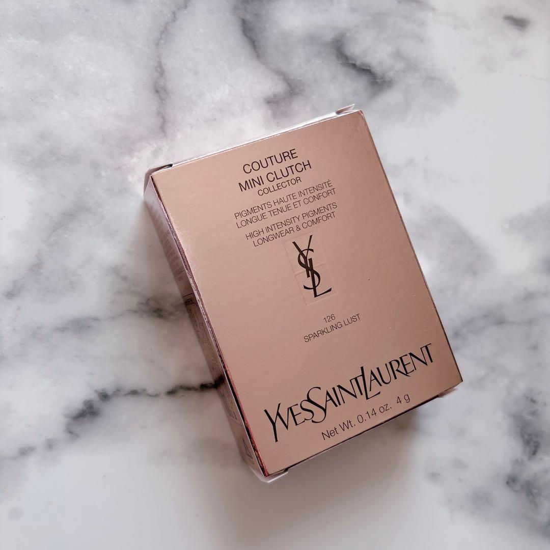 新品未開封YSL クチュールミニクラッチ 126 スパークリングラスト 限定品