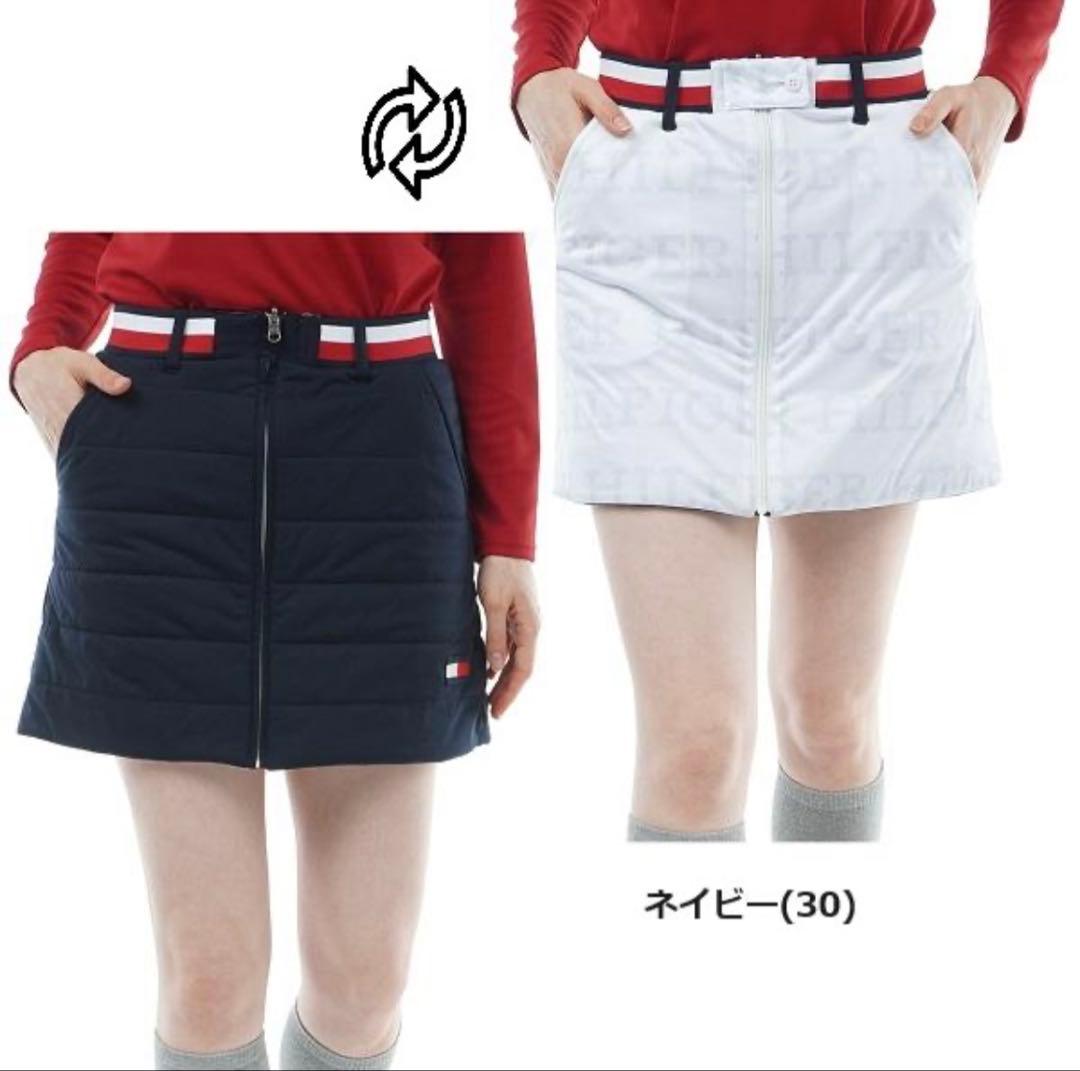 新品タグ付★トミーヒルフィガー　リバーシブル／ネイビー&ホワイト Ｍ