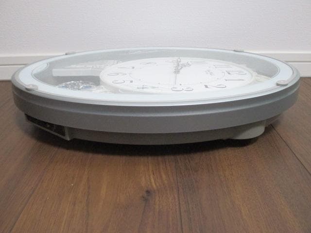 美品　リズム　RHYTHM　スモールワールド　電波時計　4MN523RH　動作品