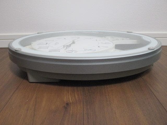 美品　リズム　RHYTHM　スモールワールド　電波時計　4MN523RH　動作品