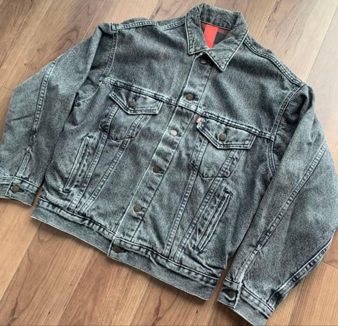 よ*ぴ様 リーバイス　デニム　ジャケット levis Gジャン　ブラック　アメリ
