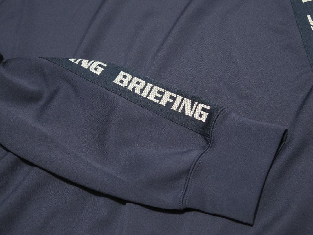 BRIEFING GOLFブリーフィングゴルフサイドロゴライン クルーネックL