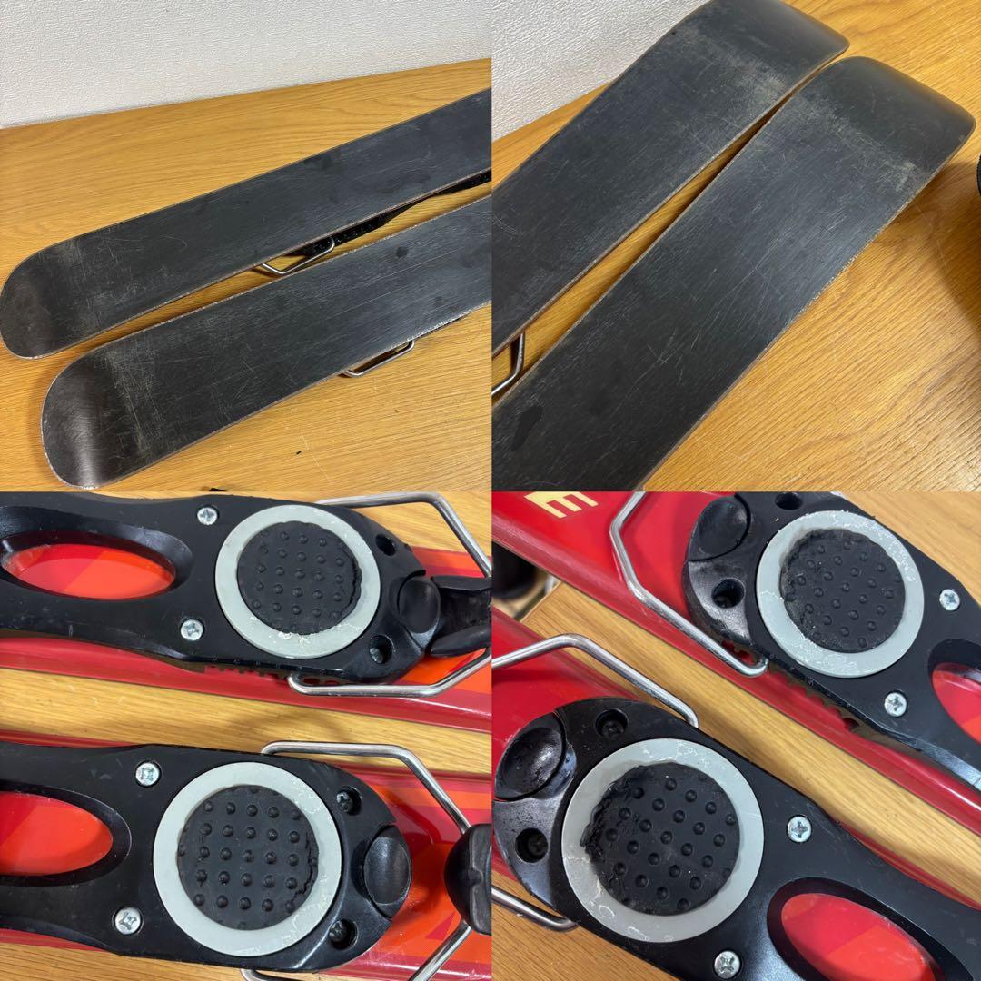 メンズ　ショートスキー　ファンスキーセット　Gen 27-27.5cm 赤