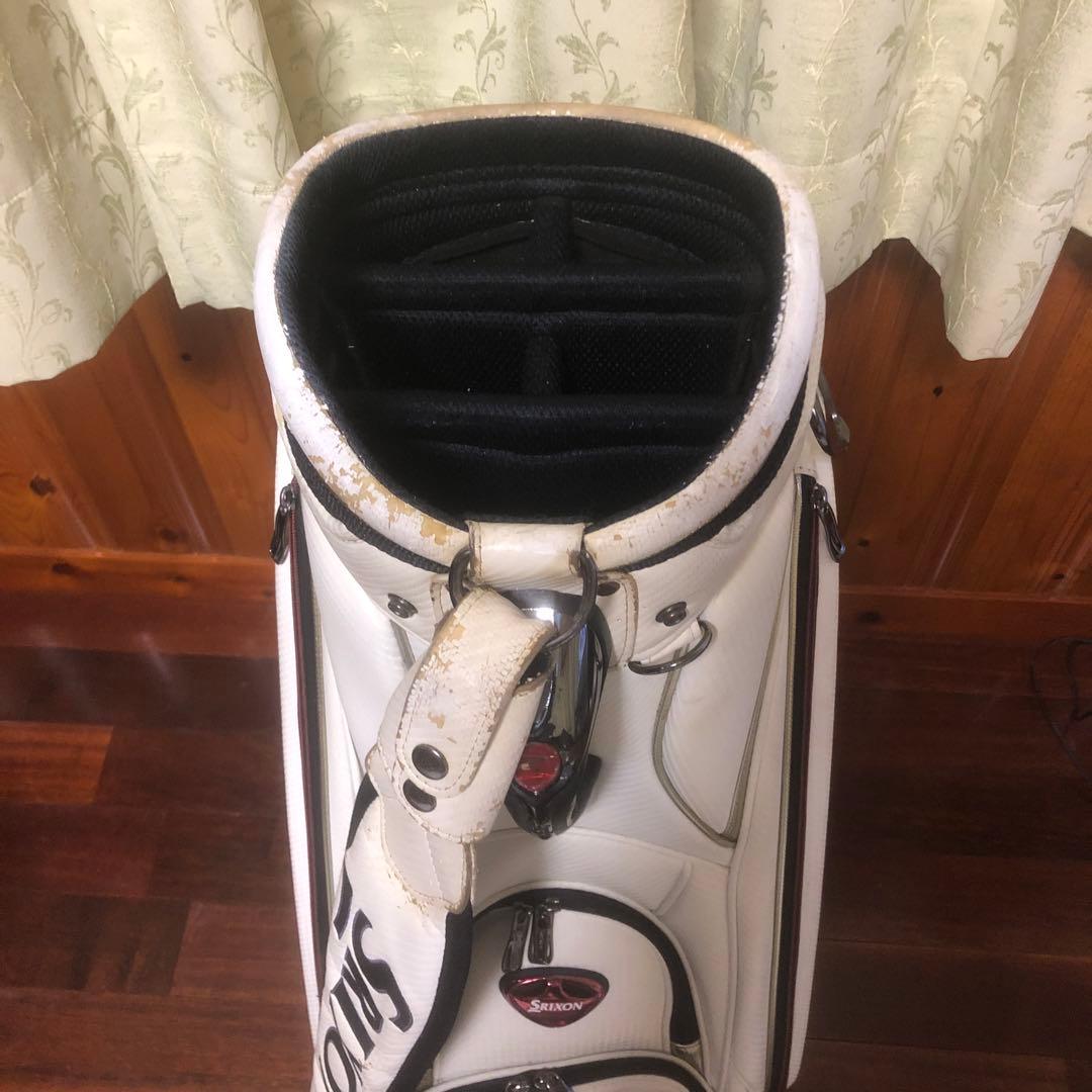 Srixon ホワイト キャディバッグ