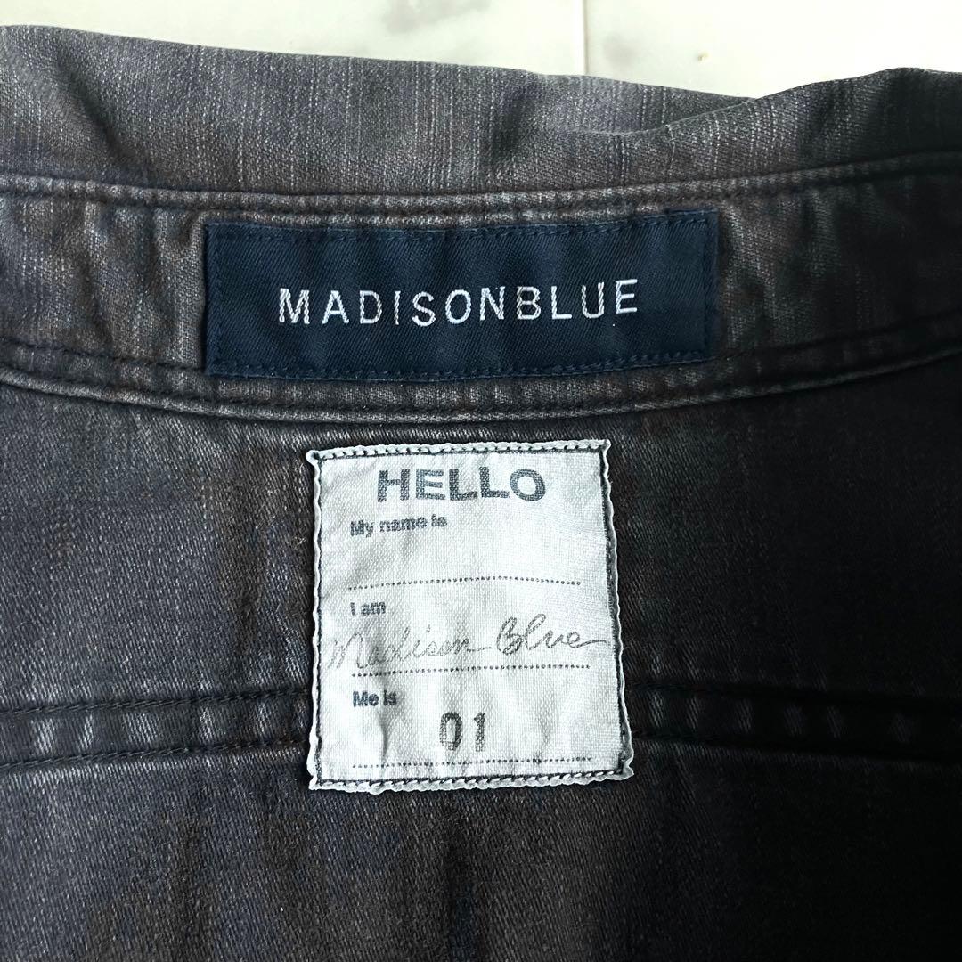 【美品】マディソンブルー HAMPTON バックサテンシャツ 01