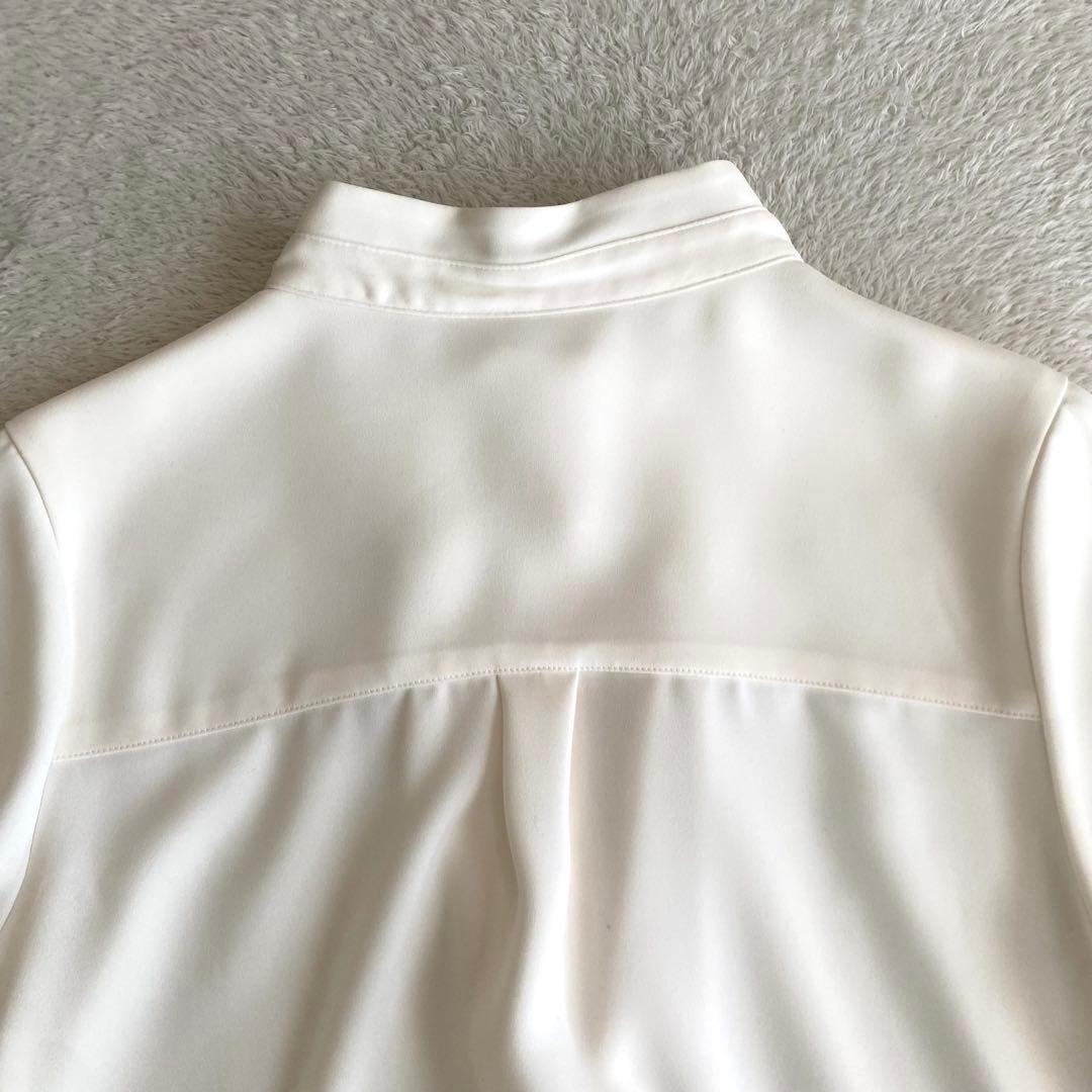 未使用品　SOEJU ソージュ　スタンドカラータックブラウス　M ホワイト　白