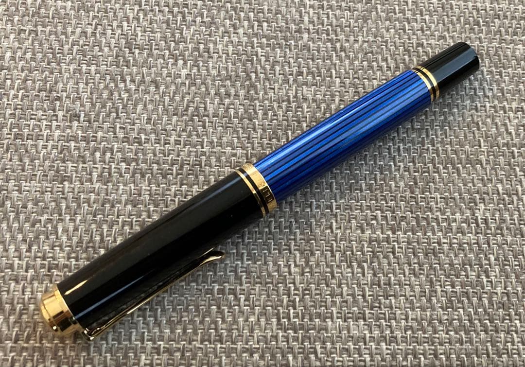 PELIKAN 万年筆 Souveranブルーストライプ ペン先14C-585