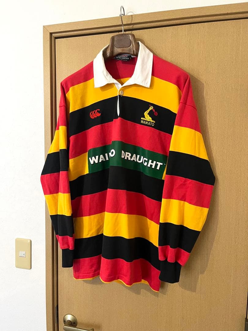 Canterbury team WAIKATO DRAUGHT☆長袖ラガーシャツ
