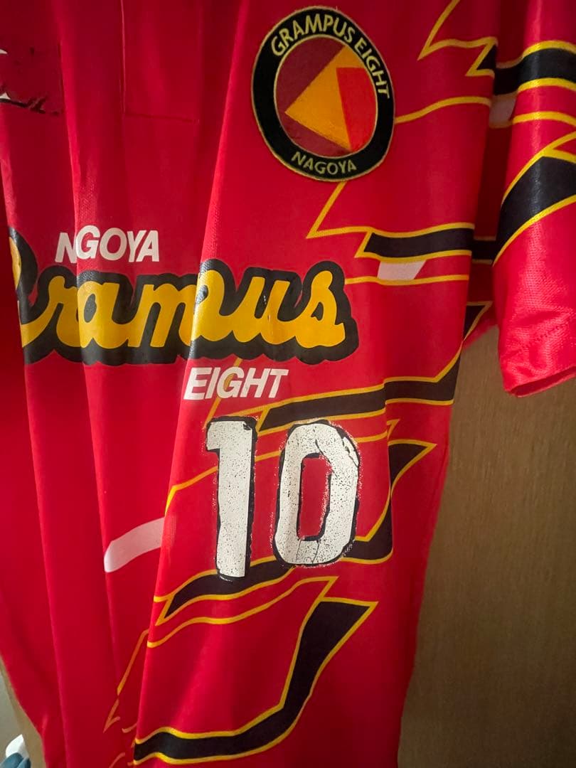 名古屋グランパス サッカーシャツ 背番号10 当時モノ☆94-96’