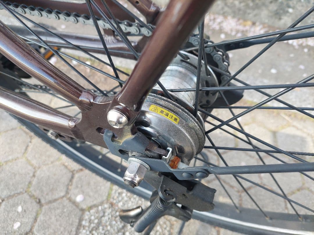 パナソニック 電動アシスト自転車 ティモS／内装3段／サドル新品／充電器付