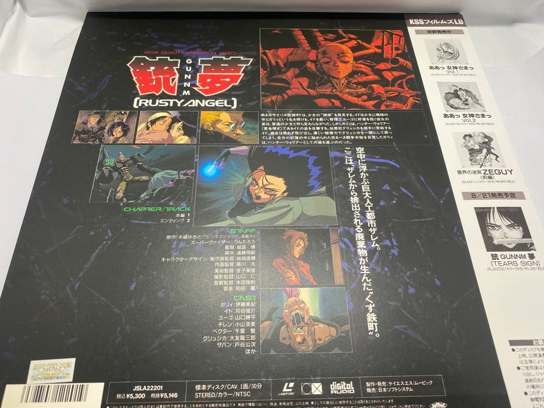 レーザーディスク 銃夢 GUNNM 2枚セット