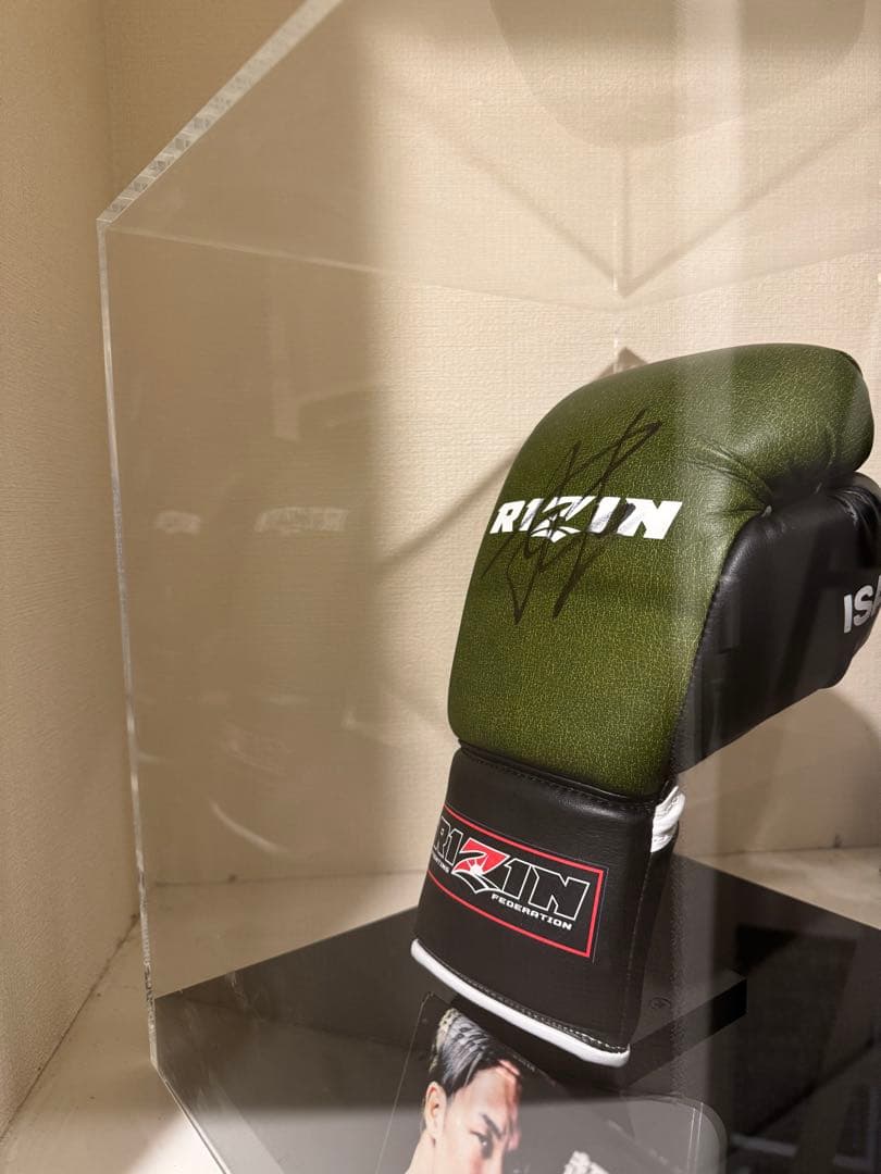 朝倉未来RIZIN サイン入り ボクシンググローブ グリーン