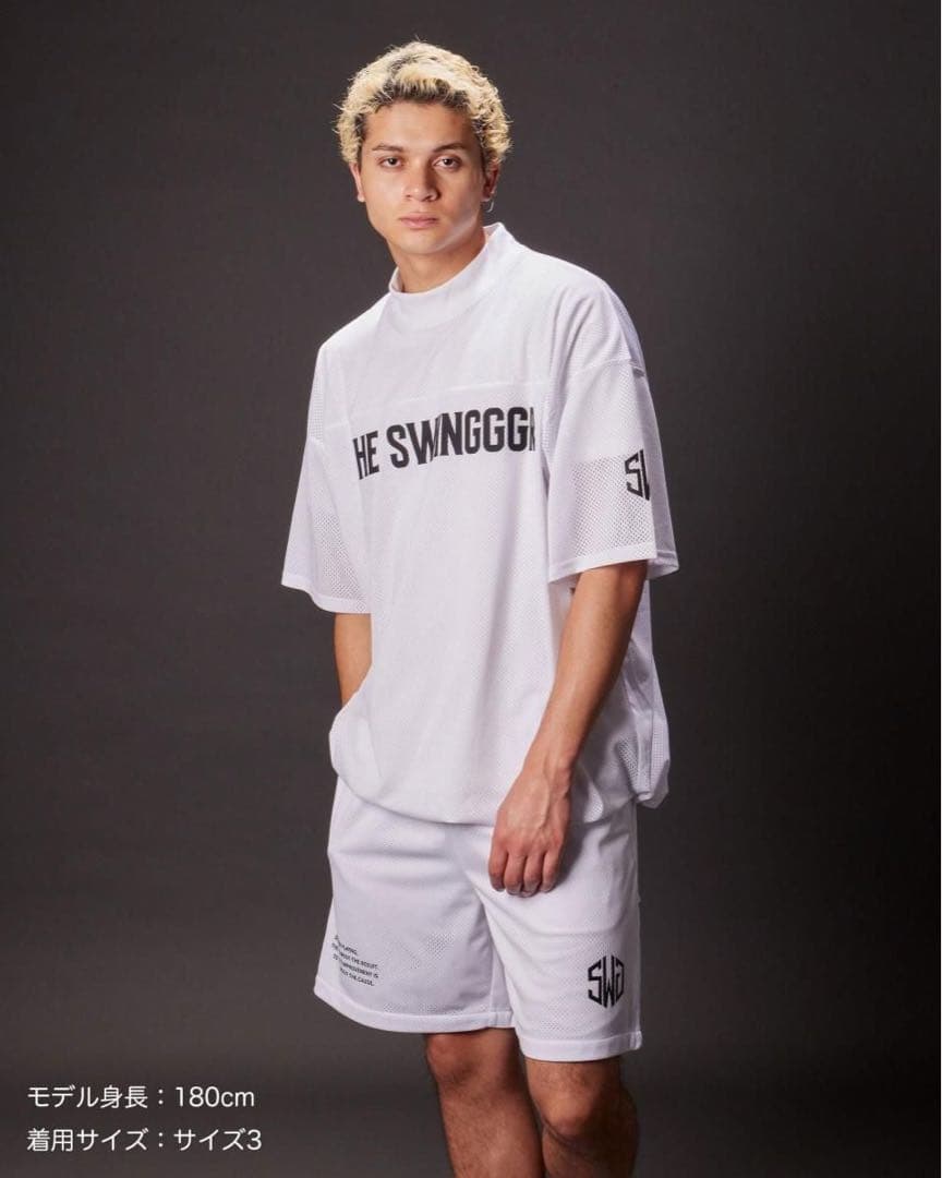 THE SWINGGGR MESH SHORTS, WHITE 新品