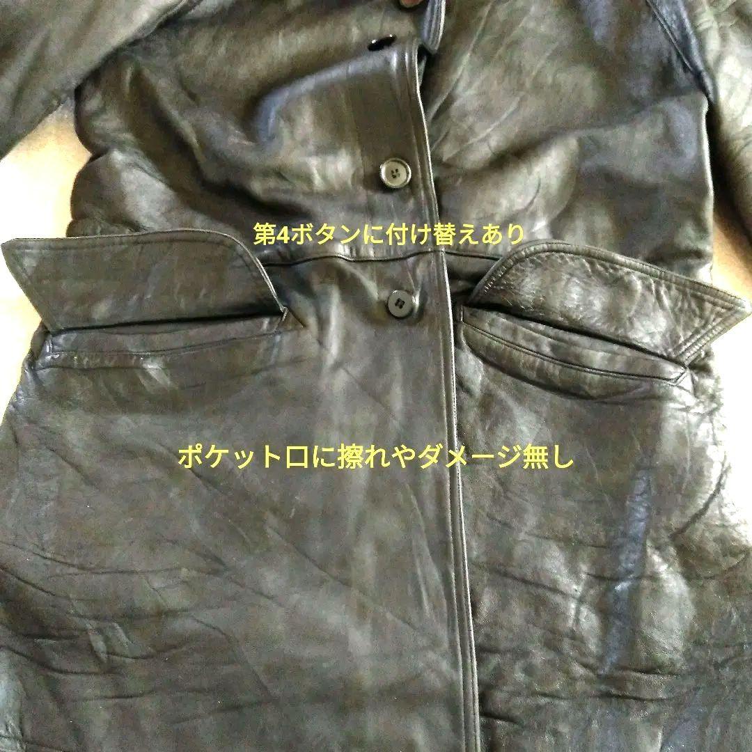 70s Vintage フランス軍 ファイヤーマン レザージャケット カーコート