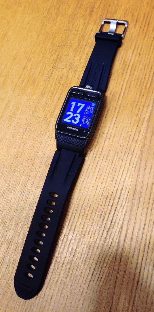 カツ値下げ！美品！保護フィルム付！グリーンオン　ザ・ゴルフウォッチ　ジール