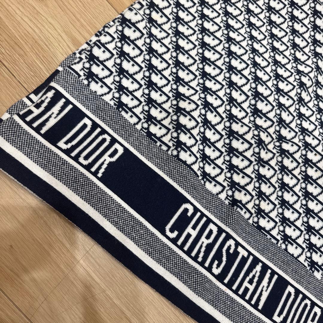 三連休限定値下げ中 CHRISTIAN DIOR ロゴプリント　膝掛け