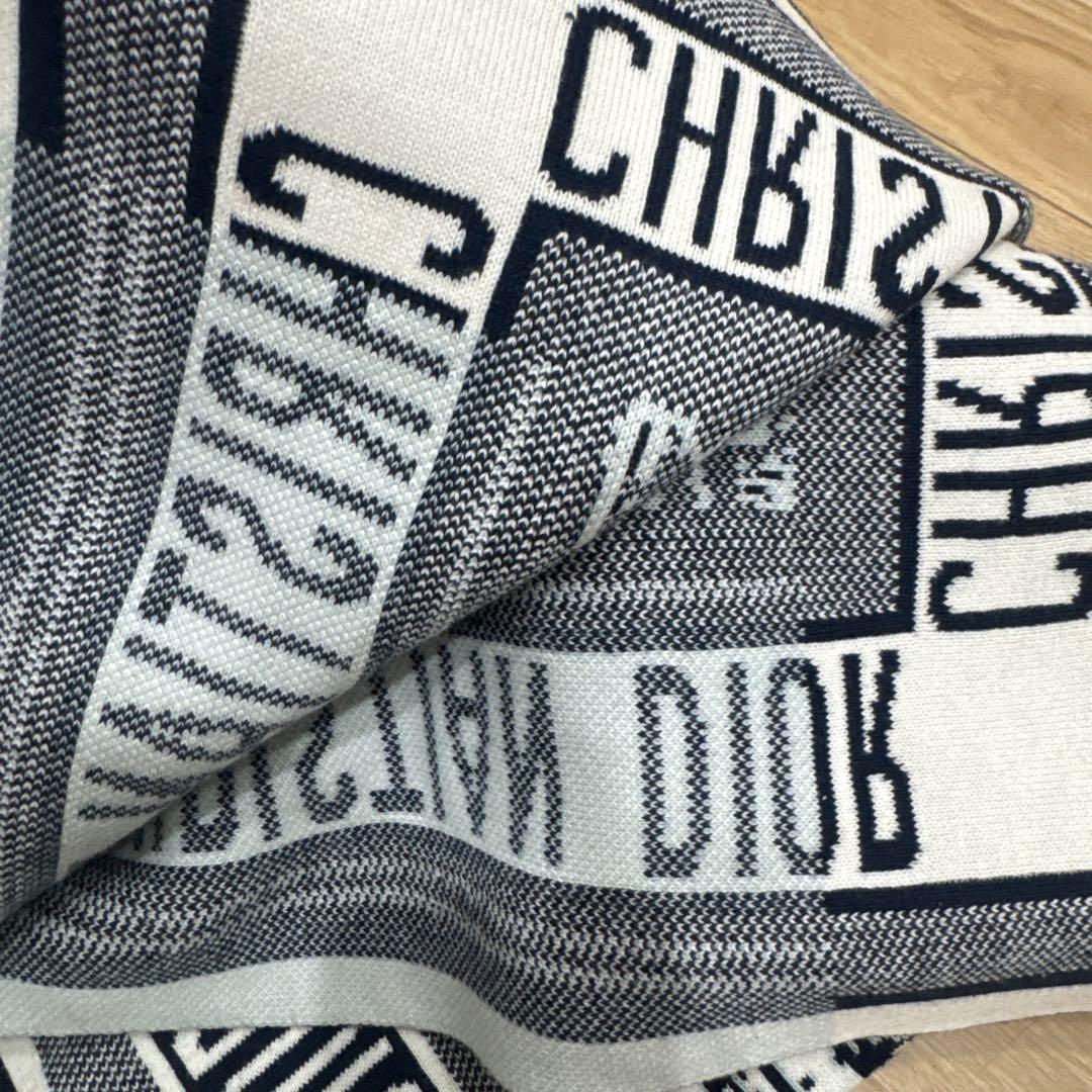 三連休限定値下げ中 CHRISTIAN DIOR ロゴプリント　膝掛け