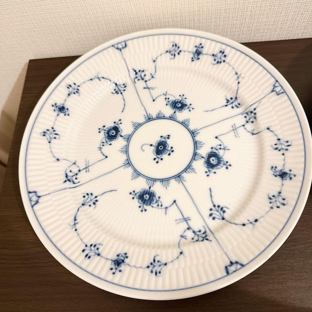 ロイヤルコペンハーゲン ブルーフルーテッド プレイン　大皿 約28(27.5)㎝