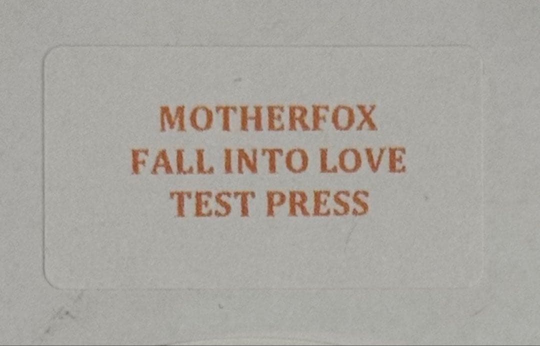 MOTHERFOX FALL INTO LOVE 激レア リイシュー promo