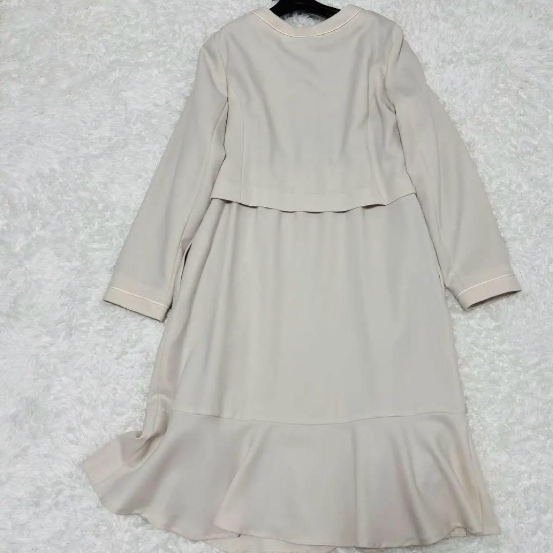 美品　ELENA マタニティ　授乳口付きフォーマルワンピース　Lサイズ