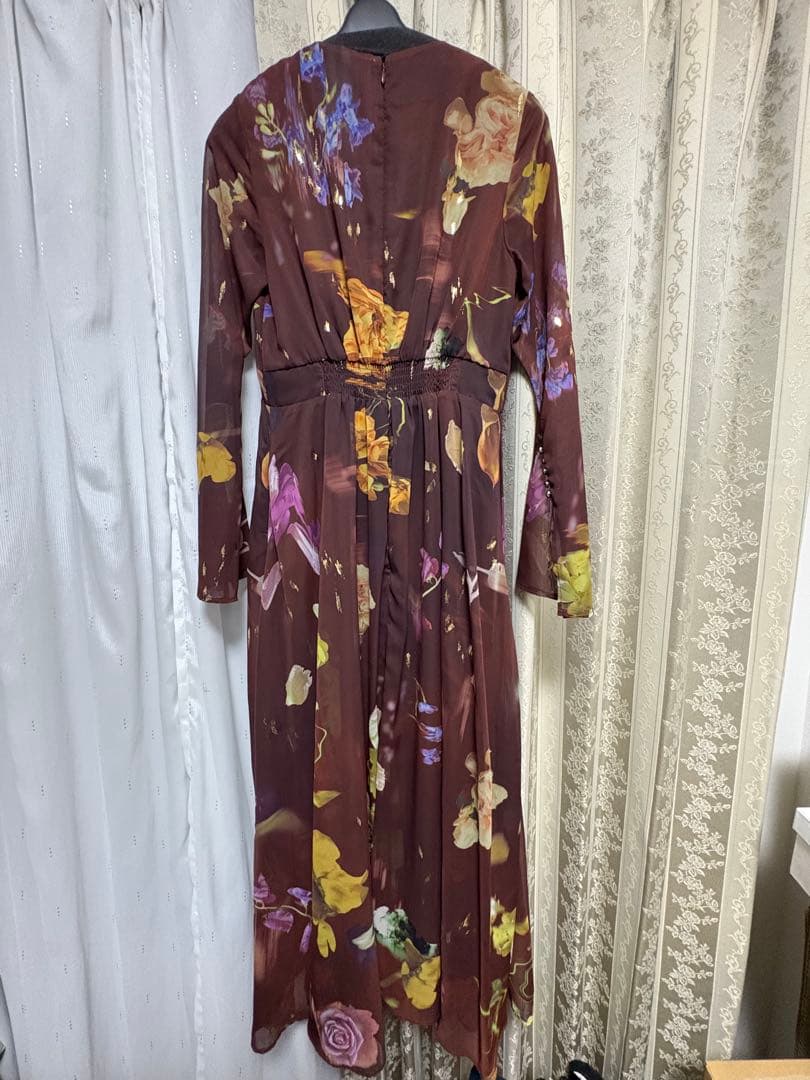 【新品】AMERI UND SCAN FLOWER DRESS