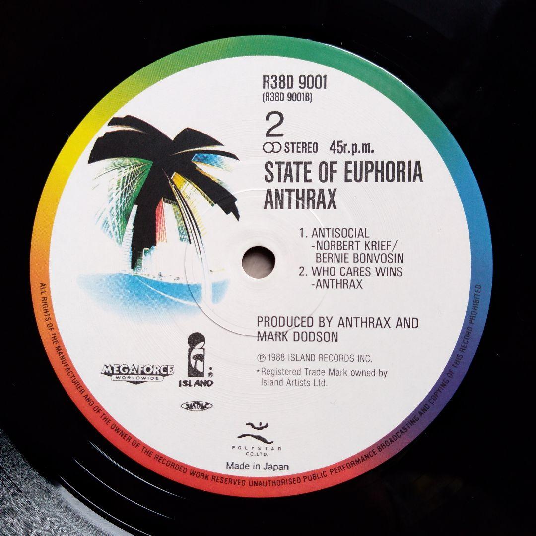 【LP】ANTHRAX　STATE OF EUPHORIA