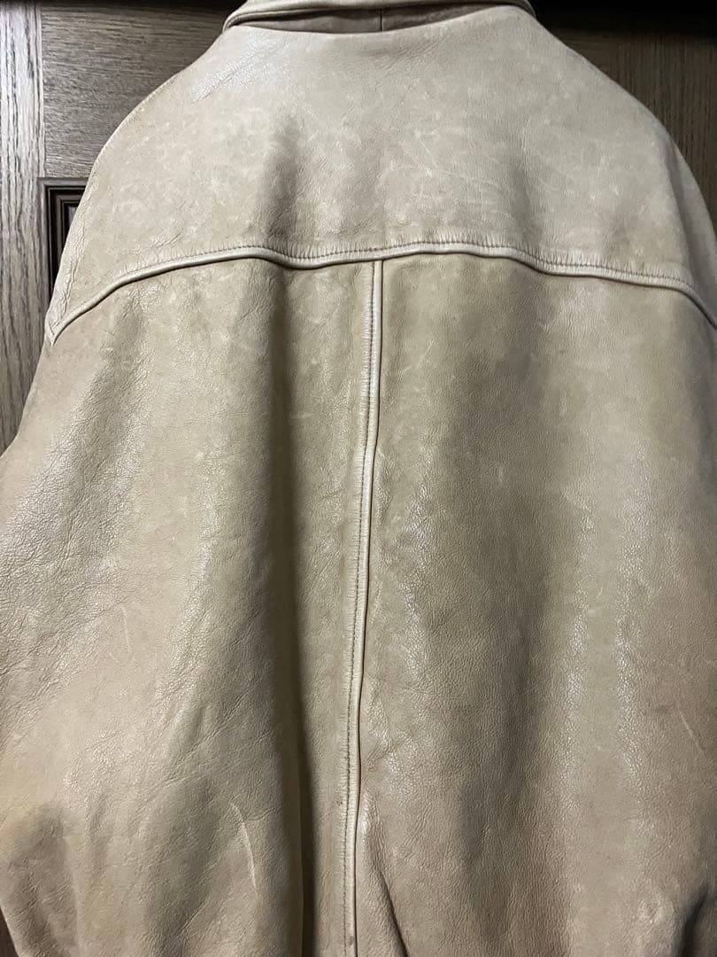 emporio armani 90s レザージャケット a-2型