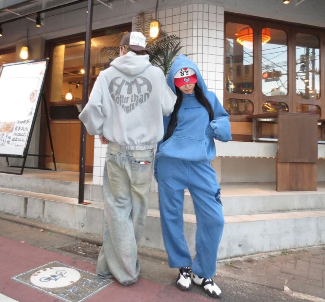 トップス hth vintage like Heart Logo Hoodie