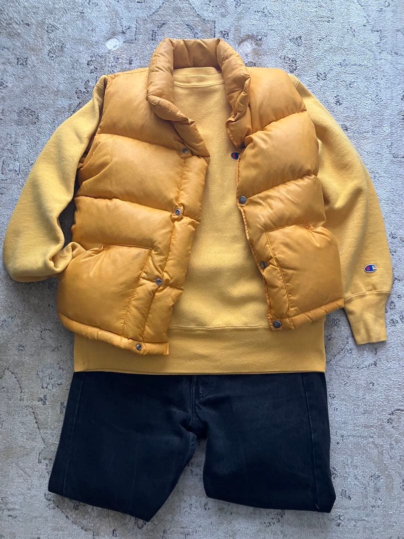 70s 茶タグTHE NORTH FACE ノースフェイス　ダウンベスト　XXS