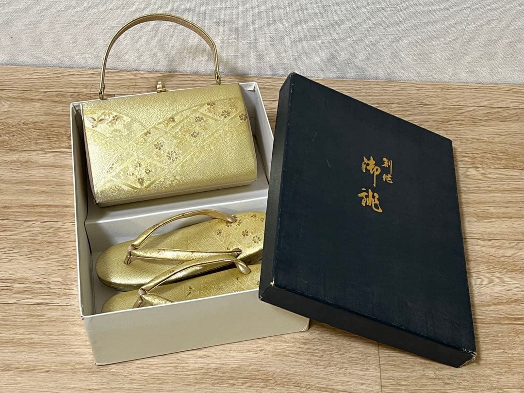 【未使用品】神田胡蝶　和装バッグ　草履　セット　フォーマル　着物　卒業式　入学式