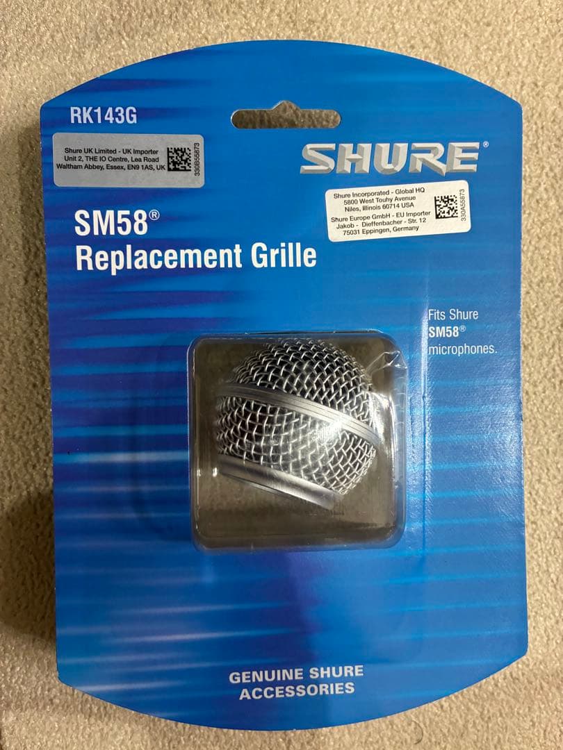【グリル新品】SHURE SM58 ダイナミックマイク