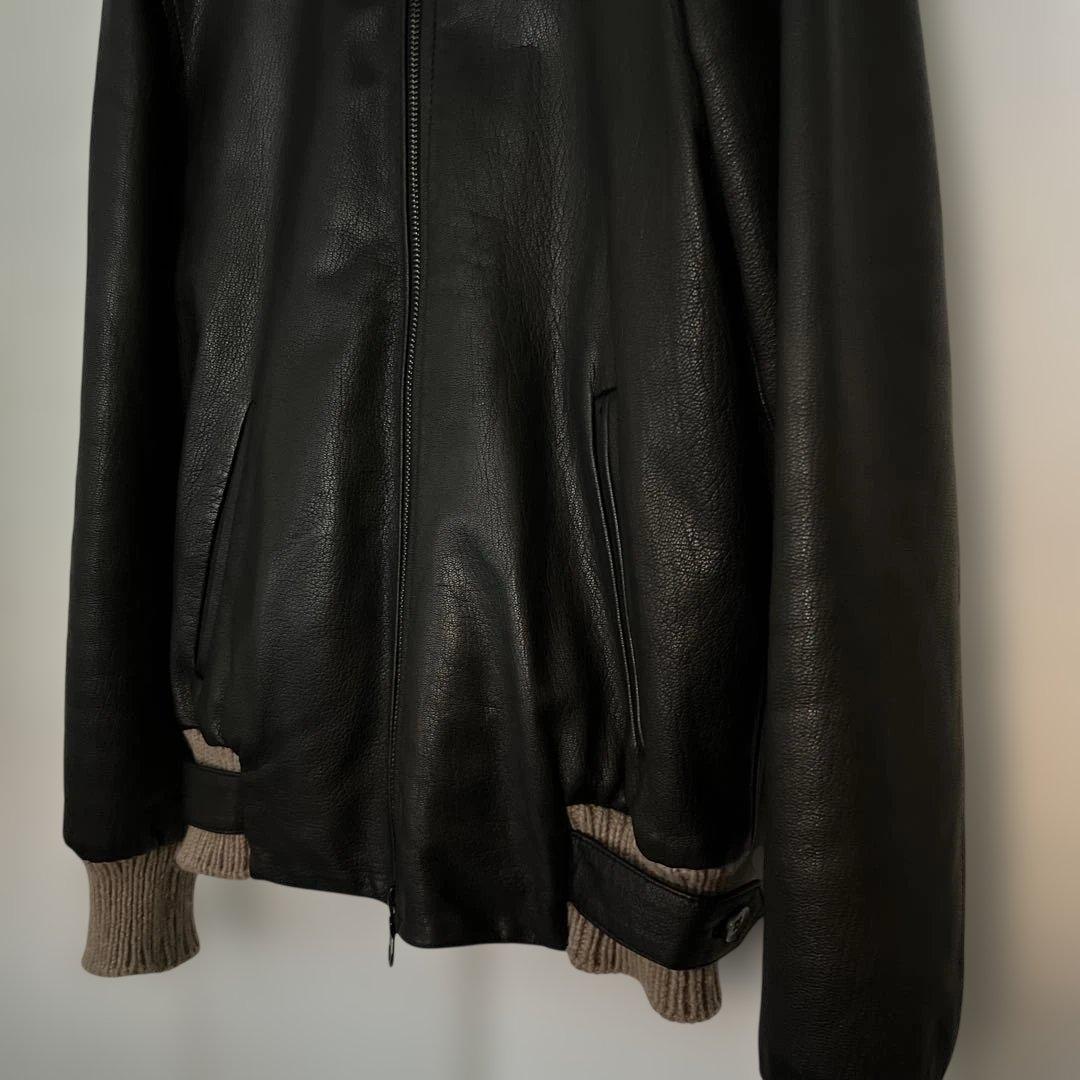 HAUTE レザージャケット ゴートレザー イタリア製 ririジップ 美品