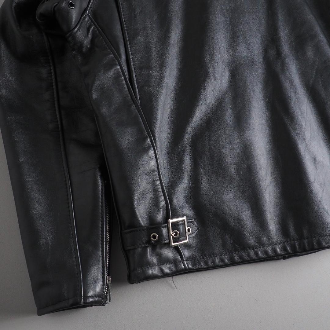 Schott　641Q　size40　シングルライダースジャケット　ブラック
