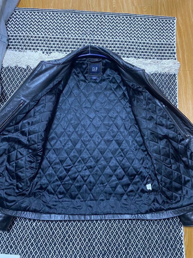 90s old GAP ブラック レザージャケット